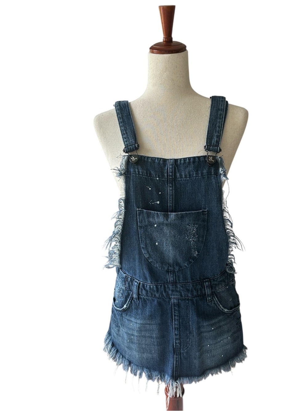 One Teaspoon Denim Pinafore Dress